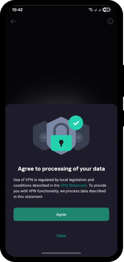 Setujui pemrosesan data