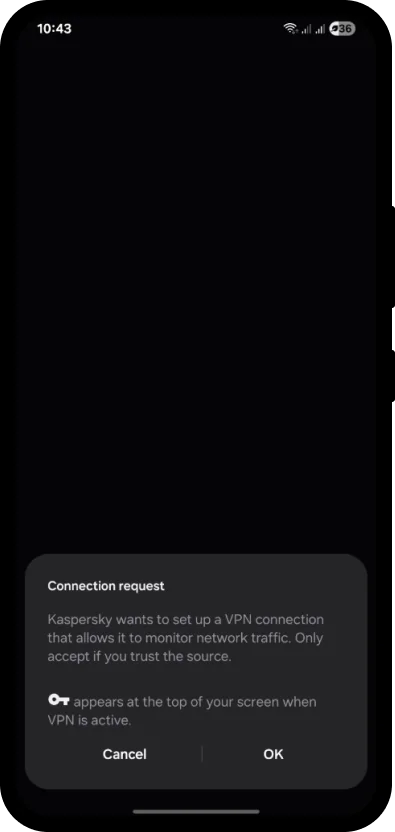 Izinkan koneksi VPN